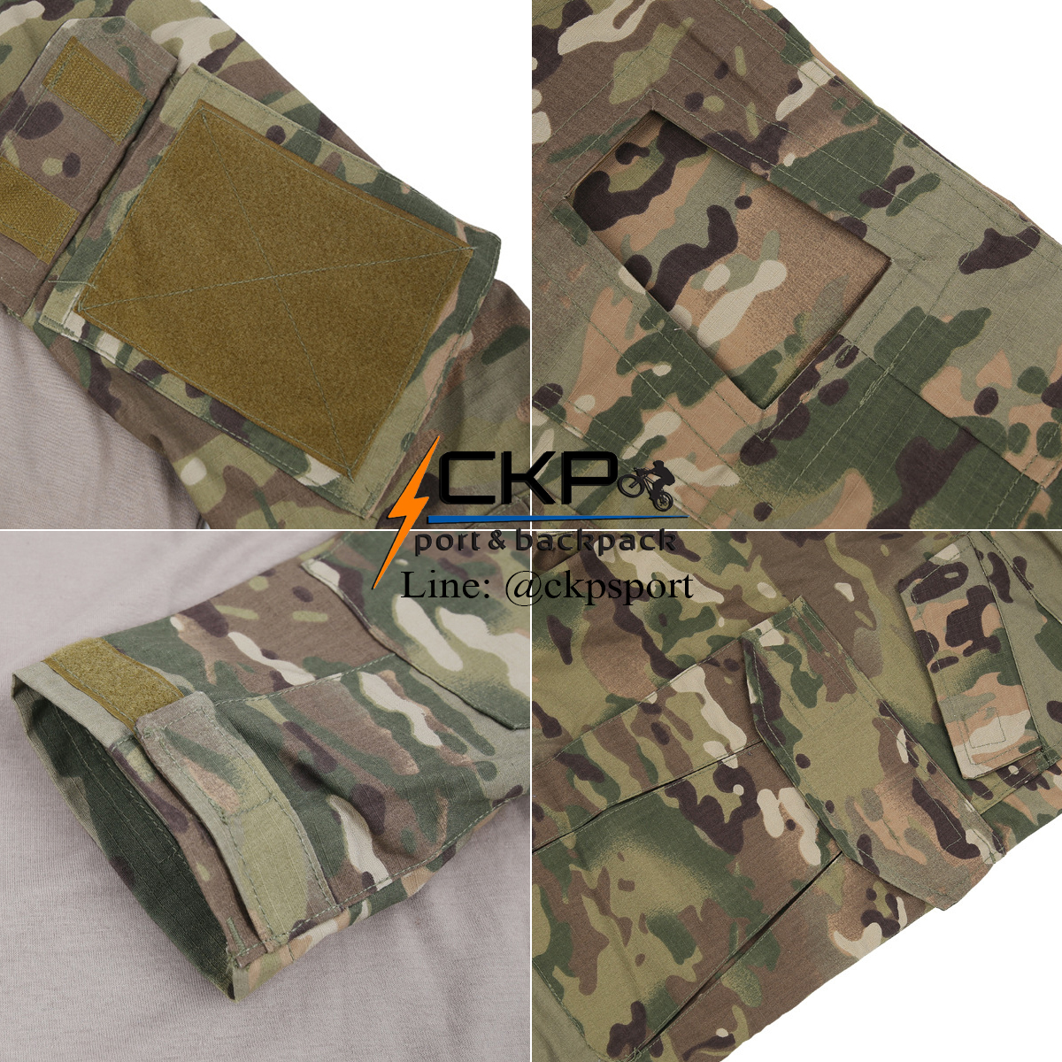 กางเกงแทคติคอล กางเกงคอมแบท ลายมัลติแคม