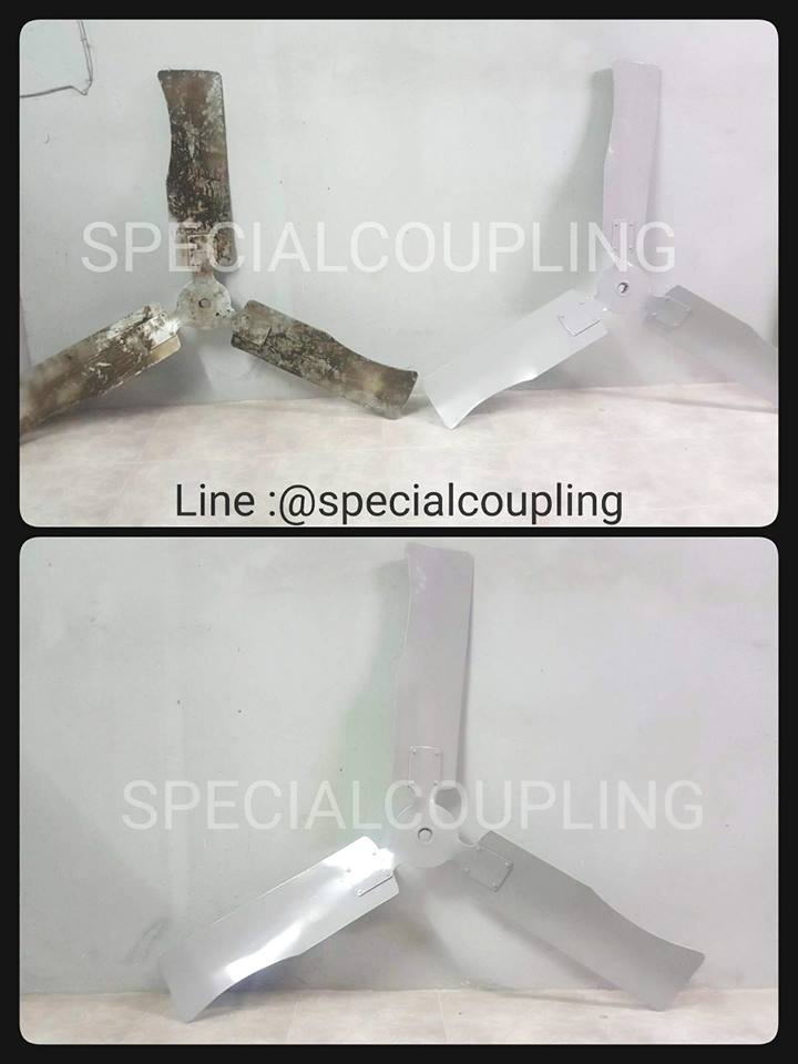 รับผลิตใบพัดลมเหล็กตามตัวอย่างคะ พร้อมบาลานส์ (ขนาดในภาพ od 520cm id 1") ขายปลีกและส่ง