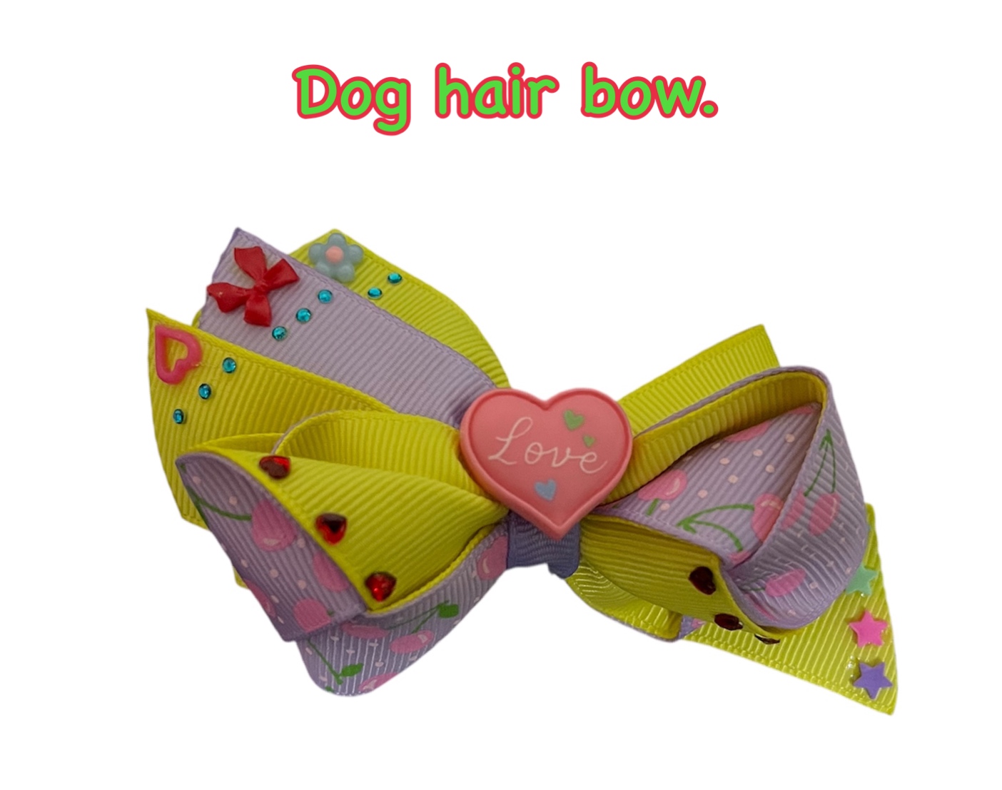 Dog hair bow.