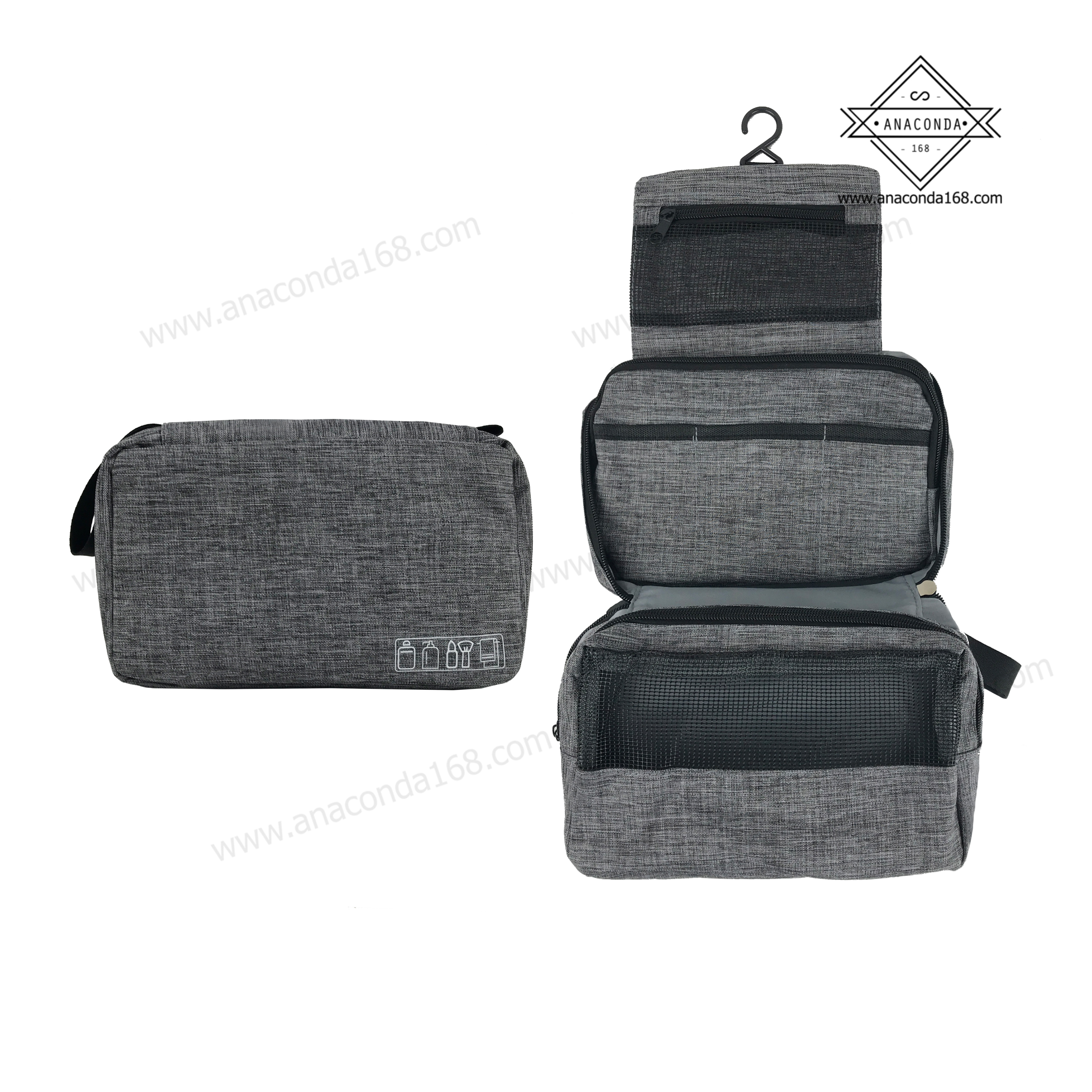 กระเป๋าจัดเก็บอุปกรณ์อาบน้ำ 3 ชั้น