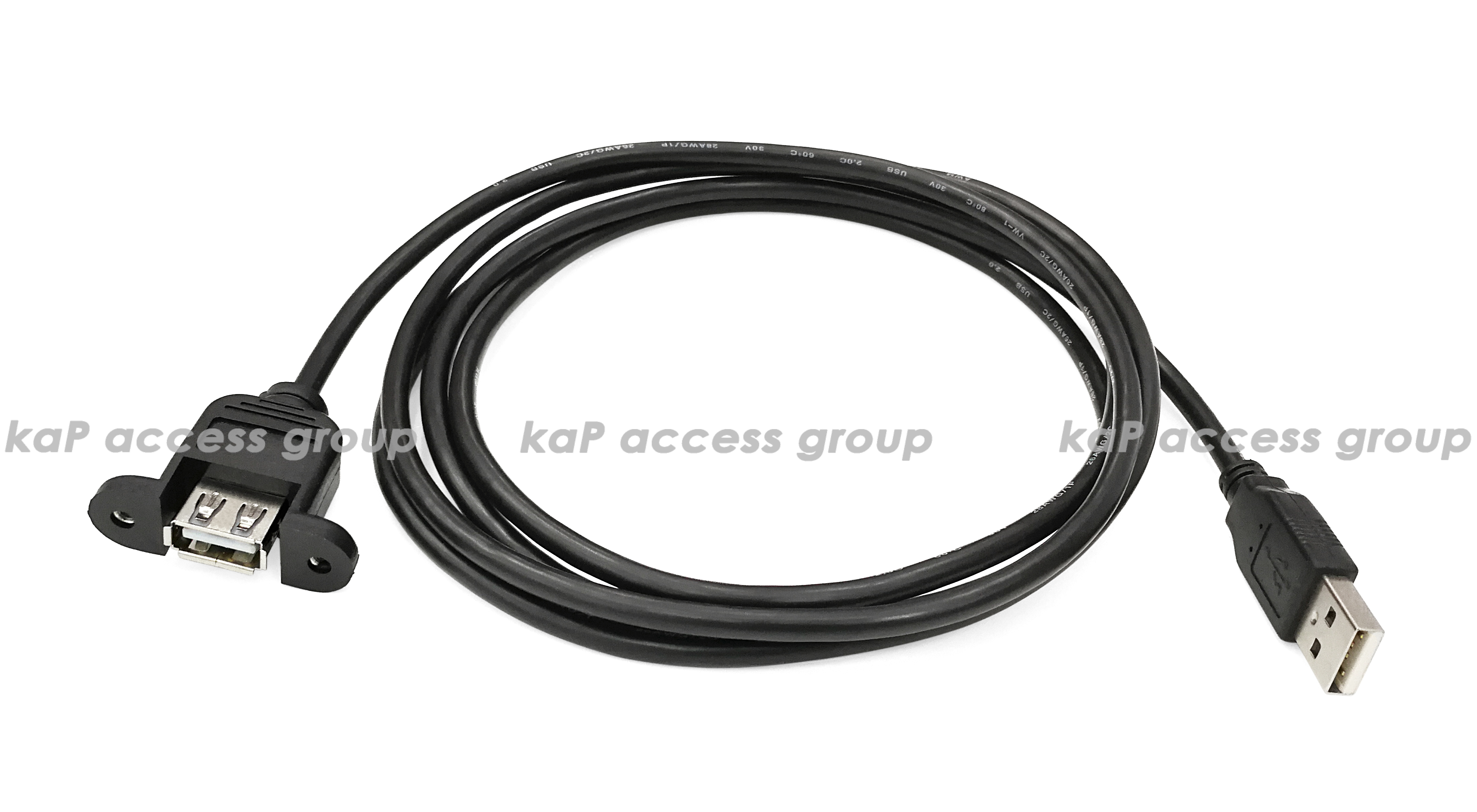 สาย USB 2.0 ผู้-เมีย แบบมีหูหิ้ว (1.5เมตร)