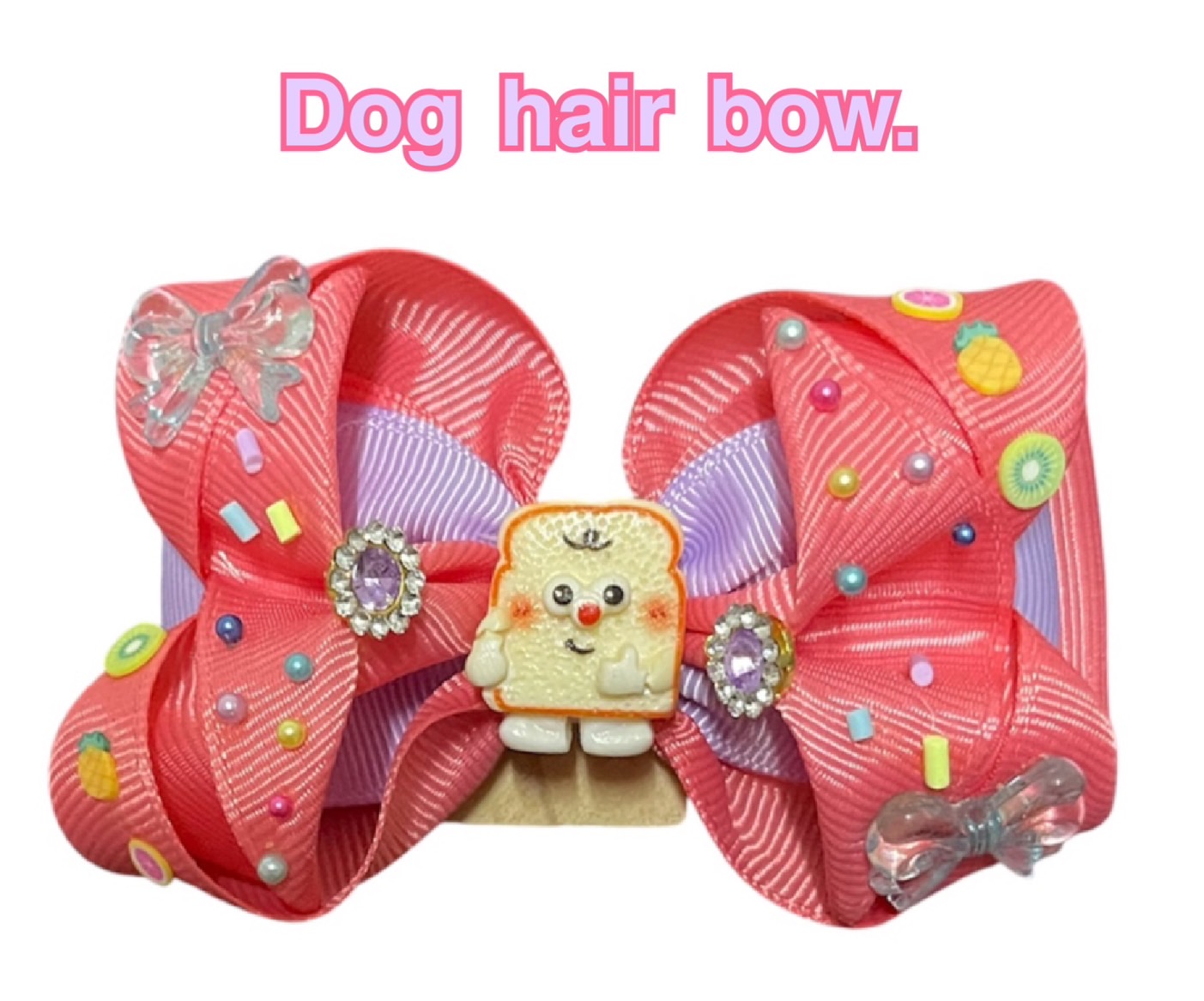 Dog hair bow.