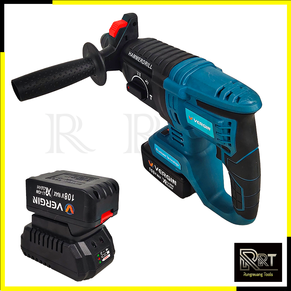 VERGIN สว่านไร้สายโรตารี่ 3 ระบบ 108V