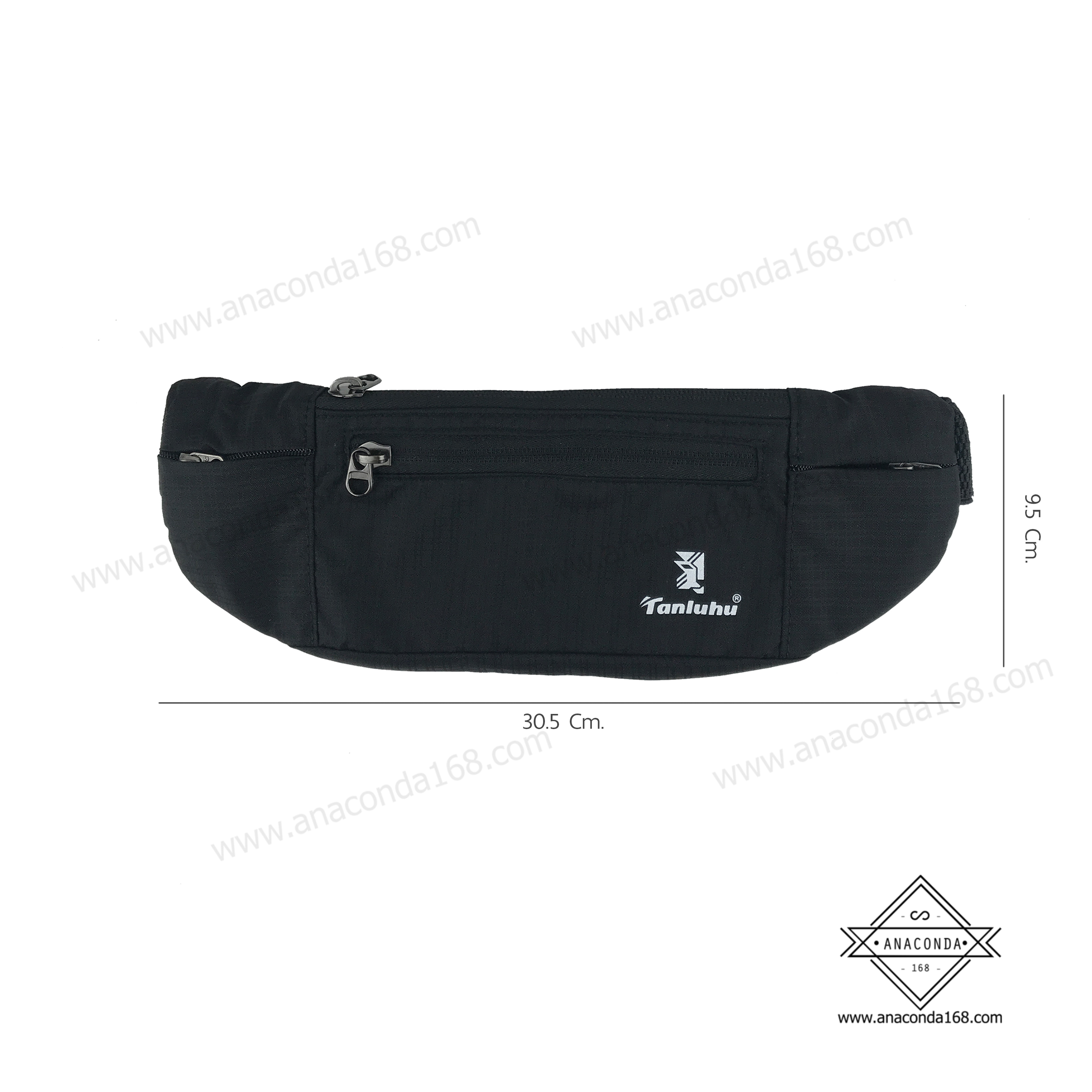 คาดเอวสปอร์ต2ช่องซิปพร้อมช่องใส่ขวดน้ำ (Sport Bag Tanluhu)