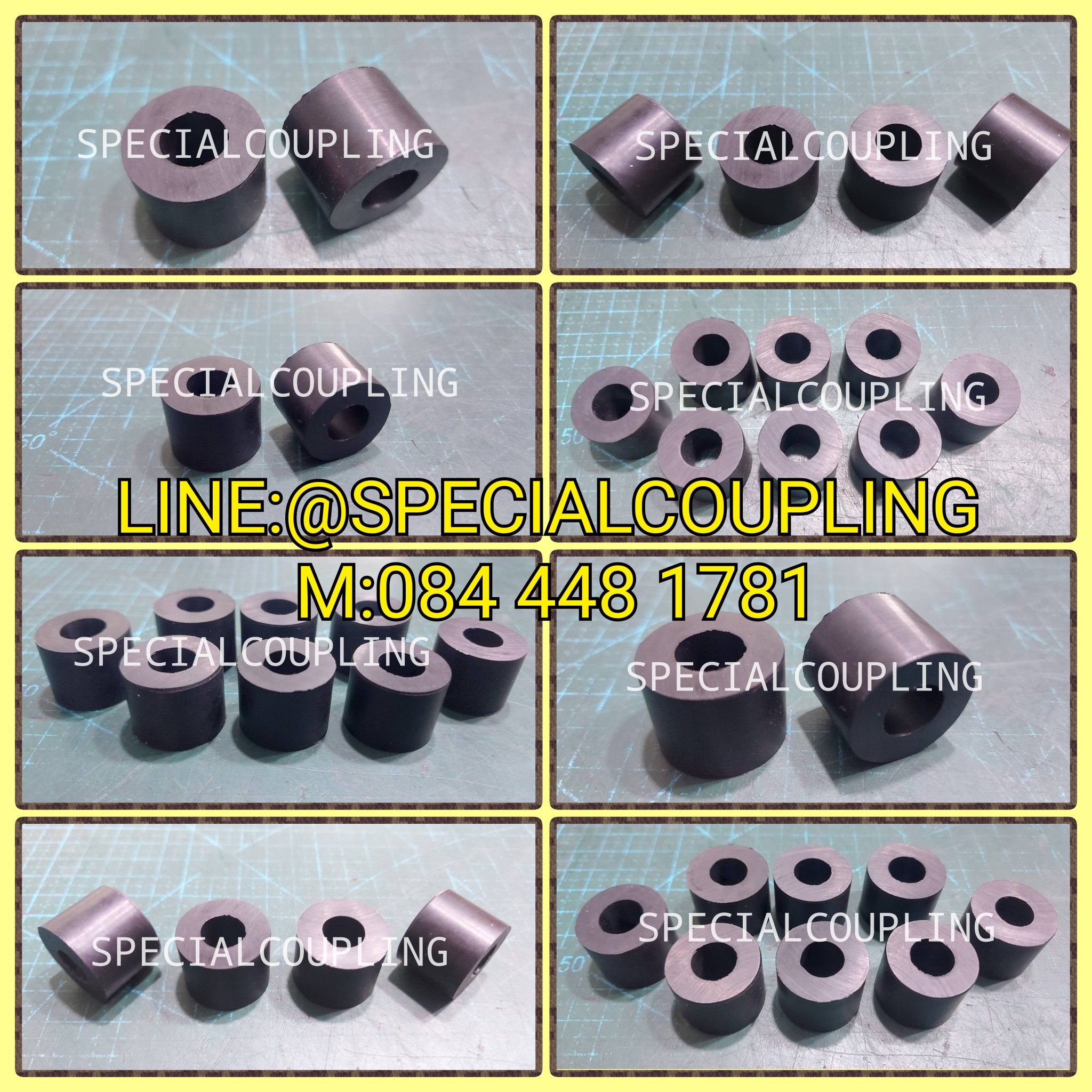 รับผลิตบุชยางnbrตามแบบ ขนาดId12 od25 H19mm รับมีจำนวนคะ สอบถามได้คะ