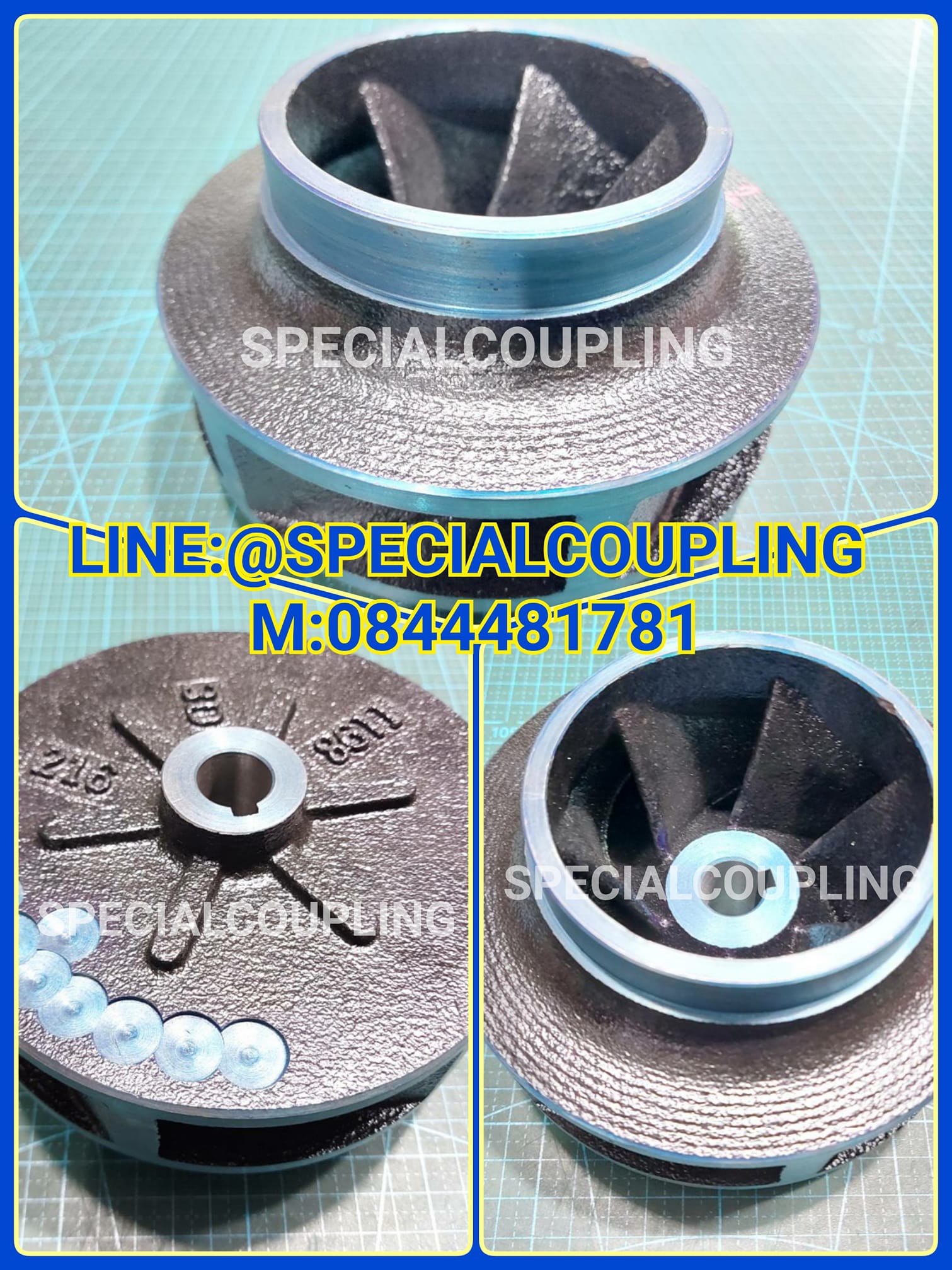 ใบพัดปั้มน้ำเหล็กหล่อมิตซูบิชิwcll7505 10 แรง พร้อมส่งจ้า สอบถามได้คะ