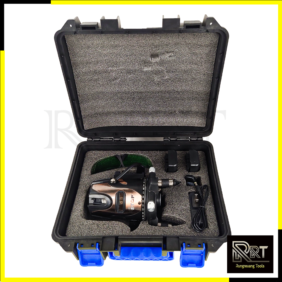 ETOP ระดับน้ำเลเซอร์ 5 เส้น 360 องศา รุ่น XH-5600 (แสงสีเขียว)