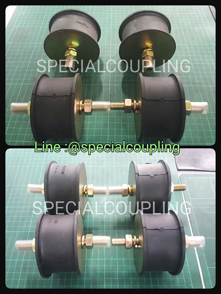 จำหน่ายยางรองแท่นเครื่องDouble stud ขนาด od 90mm L 50 mm เกลียวm.12 รับน้ำหนักได้ 600 กิโลต่อตัว พร้อมส่งคะ