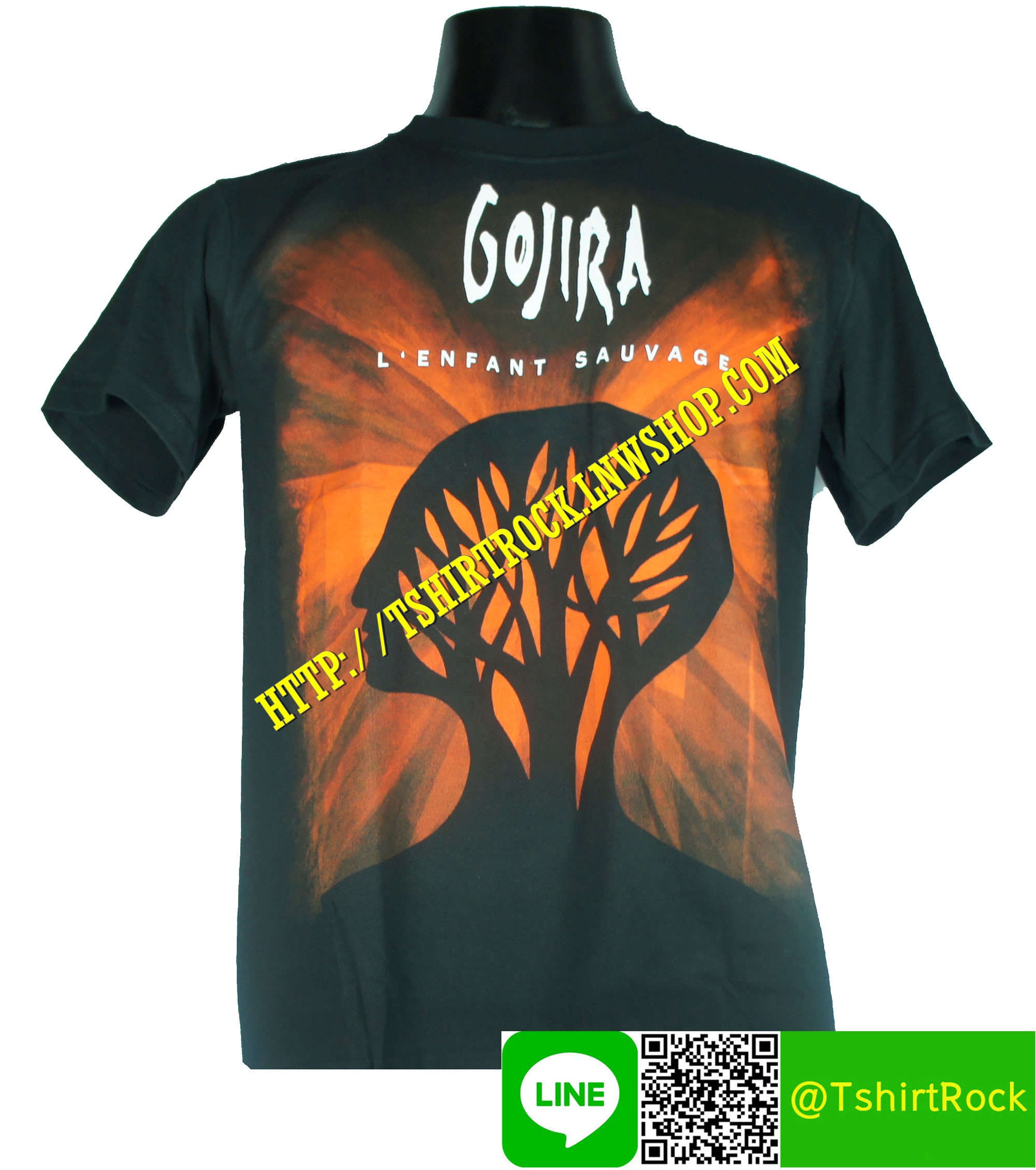 GOJIRA เสื้อยืดวงร็อค เมทัล ดนตรี เสื้อวง GJR1388