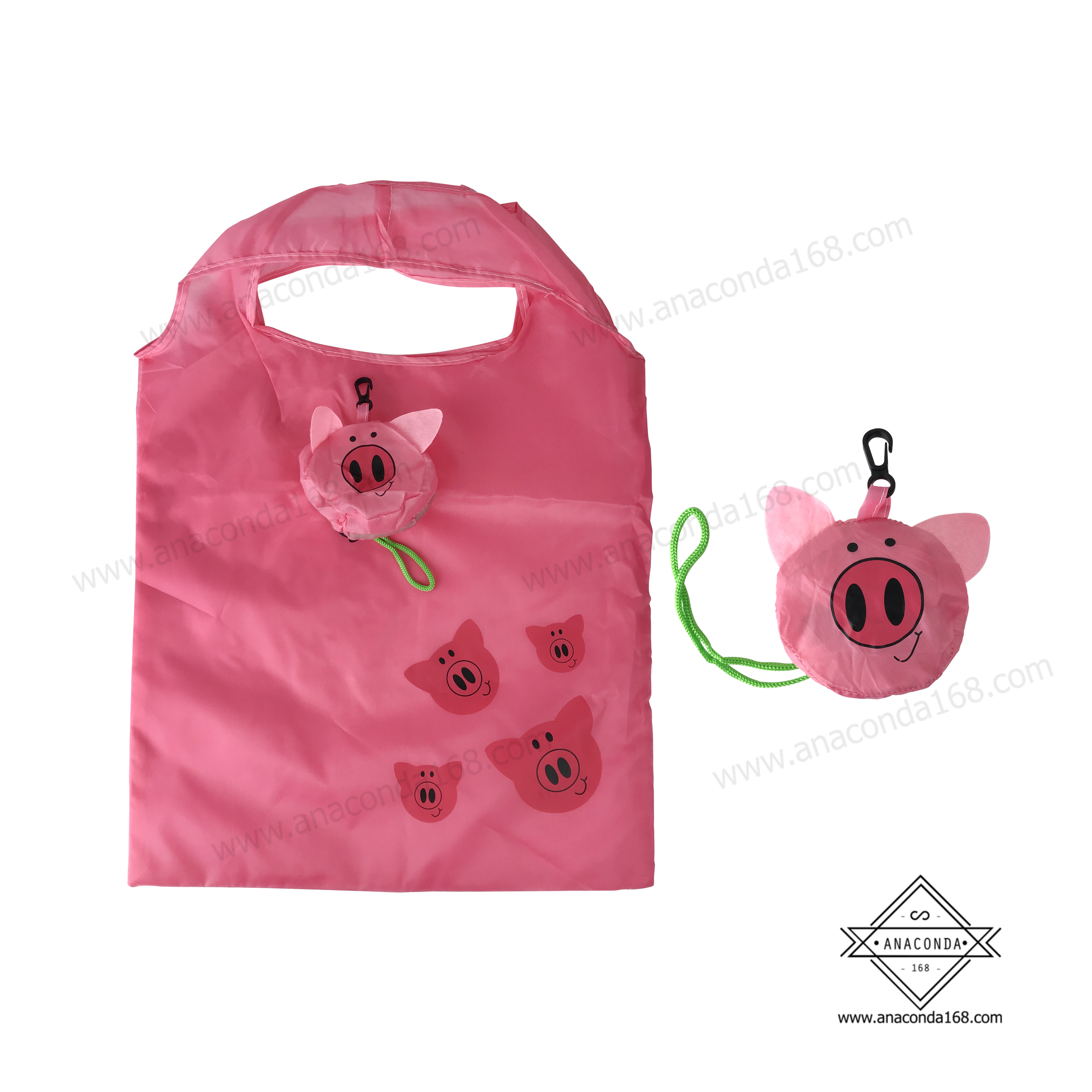 กระเป๋าพับเก็บได้ลายน่ารัก ถุงช้อปปิ้งพับได้ (Shopping Bag)