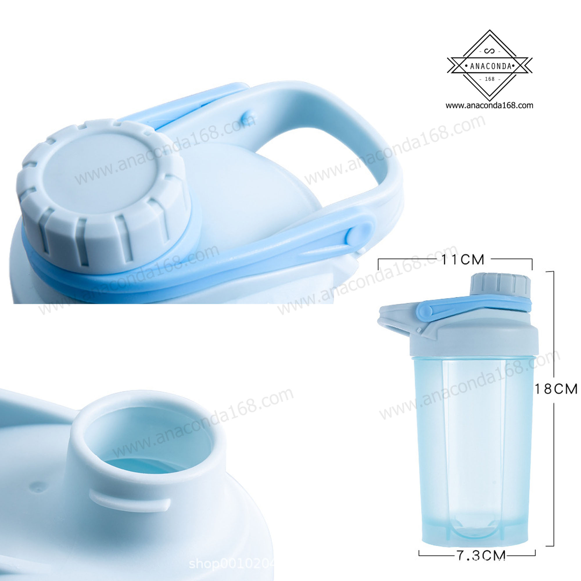 แก้วเชค แก้วชงพลาสติก 500ml.