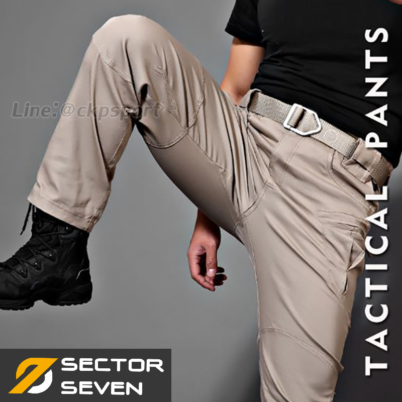 กางเกงยุทธวิธี แบรนด์ sector seven รุ่น IX8c (ผ้าริปสต๊อป) มีการถักทอแบบลายตาราง ผ้าไม่หนามาก ใส่สบายขึ้นด้วยเนื้อผ้าน้ำหนักเบา และช่องกระเป๋าใหญ่ มีหลายช่องเหมาะสำหรับ นักเดินทาง ปั่นจักรยาน ทัวร์ริ่ง ขับมอเตอร์ไซค์เดินป่า ปีนเขา เดินทางไกล เดินทางต่างปร