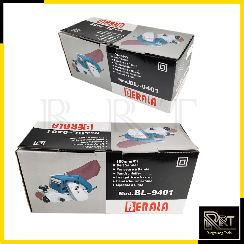 BERALA เครื่องขัดกระดาษทราย-สายพาน(รถถัง) 4"นิ้ว - รุ่น BL-9401