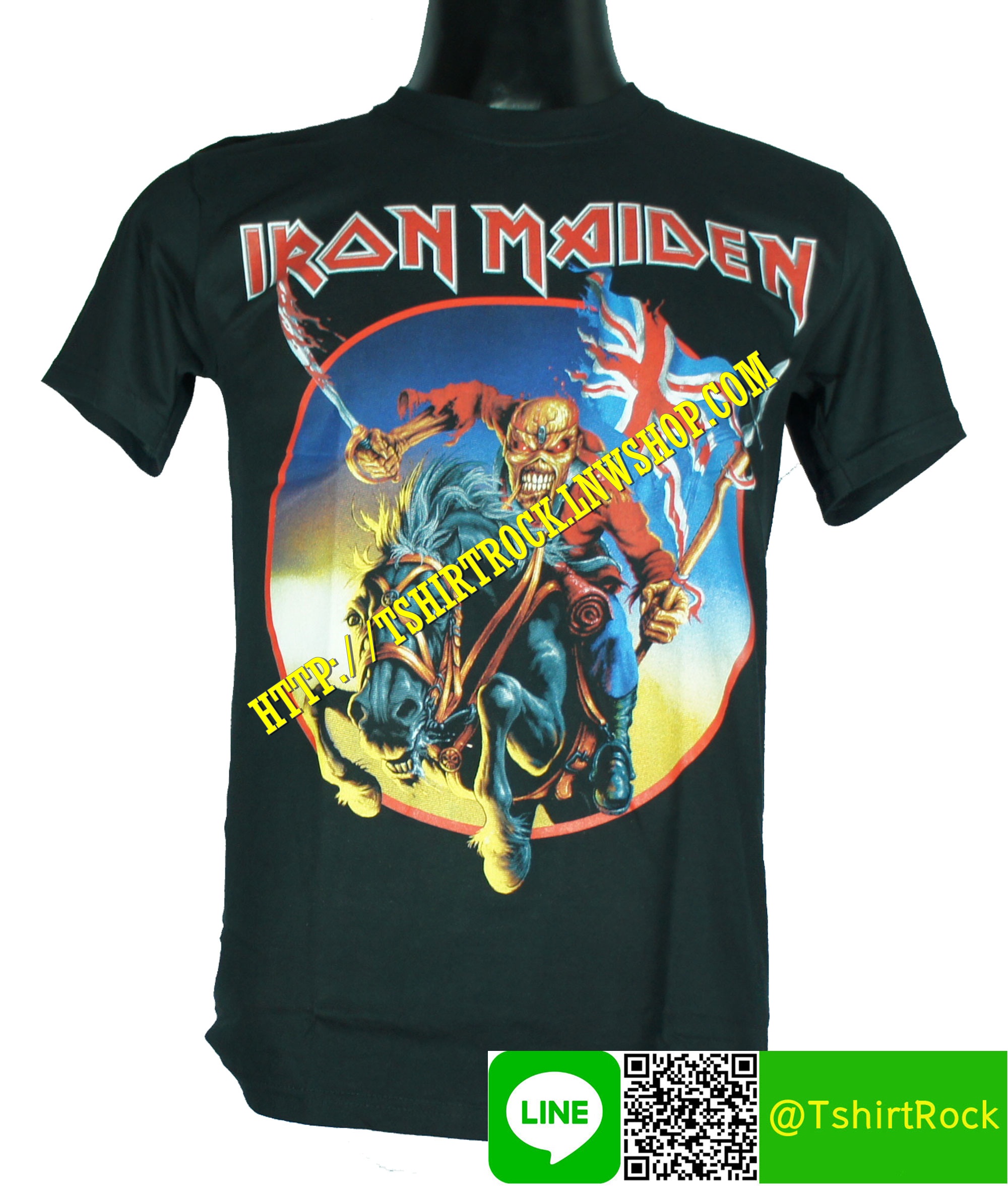 IRON MAIDEN เสื้อยืดวงร็อค เมทัล ดนตรี เสื้อวงไอเอิร์นเมเดน IRN1273