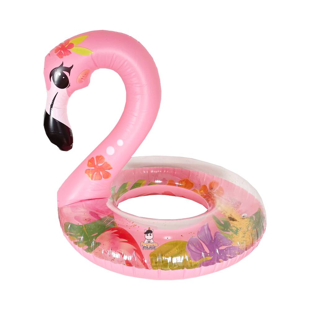 ห่วงยาง ฟลามิงโก้ กลิสเตอร์ Flamingo Glitter Ring Infatable Float 90 cm