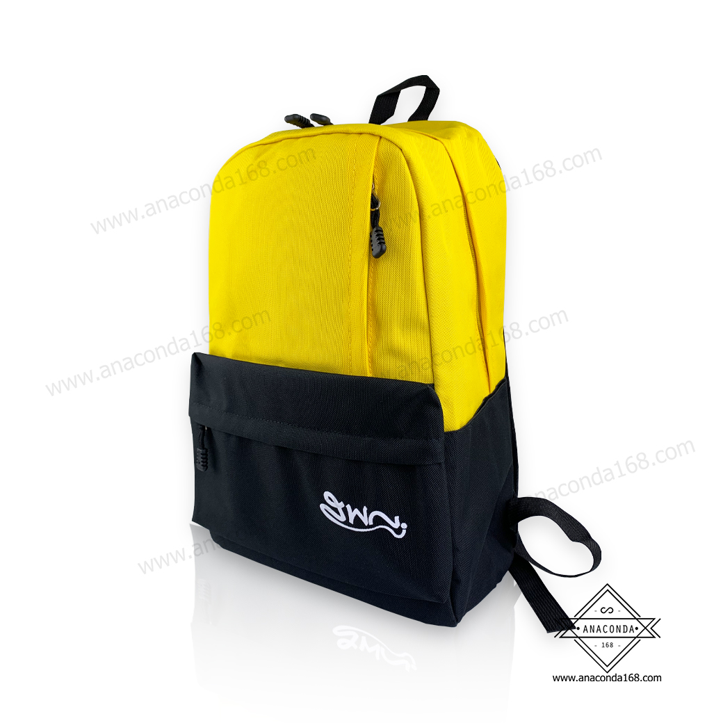 กระเป๋าเป้สะพายหลัง สีทูโทน ( 2Tone Bag ) ทำโลโก้