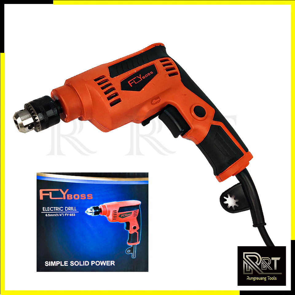 FLYBOSS สว่านปรับรอบซ้าย-ขวา 6.5mm. รุ่น MT-653