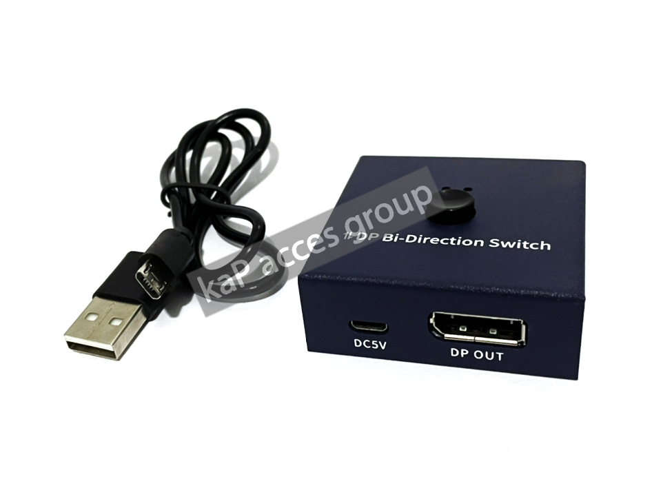 DP Bi-Direction Display Switch 2x1 / Splitter 1x2 (2way Switch)