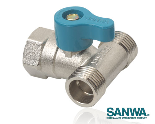 มินิบอลวาล์ว 3 ทาง ผ.ม.ผ. SANWA 1/2"