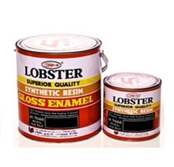 สีเคลือบเงา LOBSTER 1 กล. M9666 สีดำด้าน