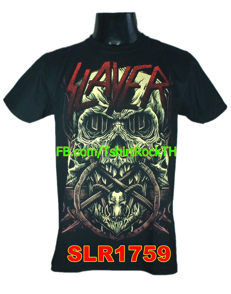 เสื้อยืดวง SLAYER เสื้อร็อค เสื้อวง เมทัล สเลเยอร์ SLR1759