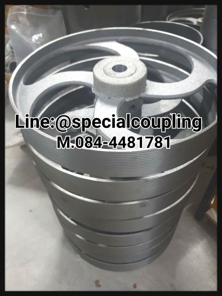 จำหน่ายPulleyสายพานแบน ขนาด 14"หน้า2" รูเพลา1"พร้อมส่งคะ