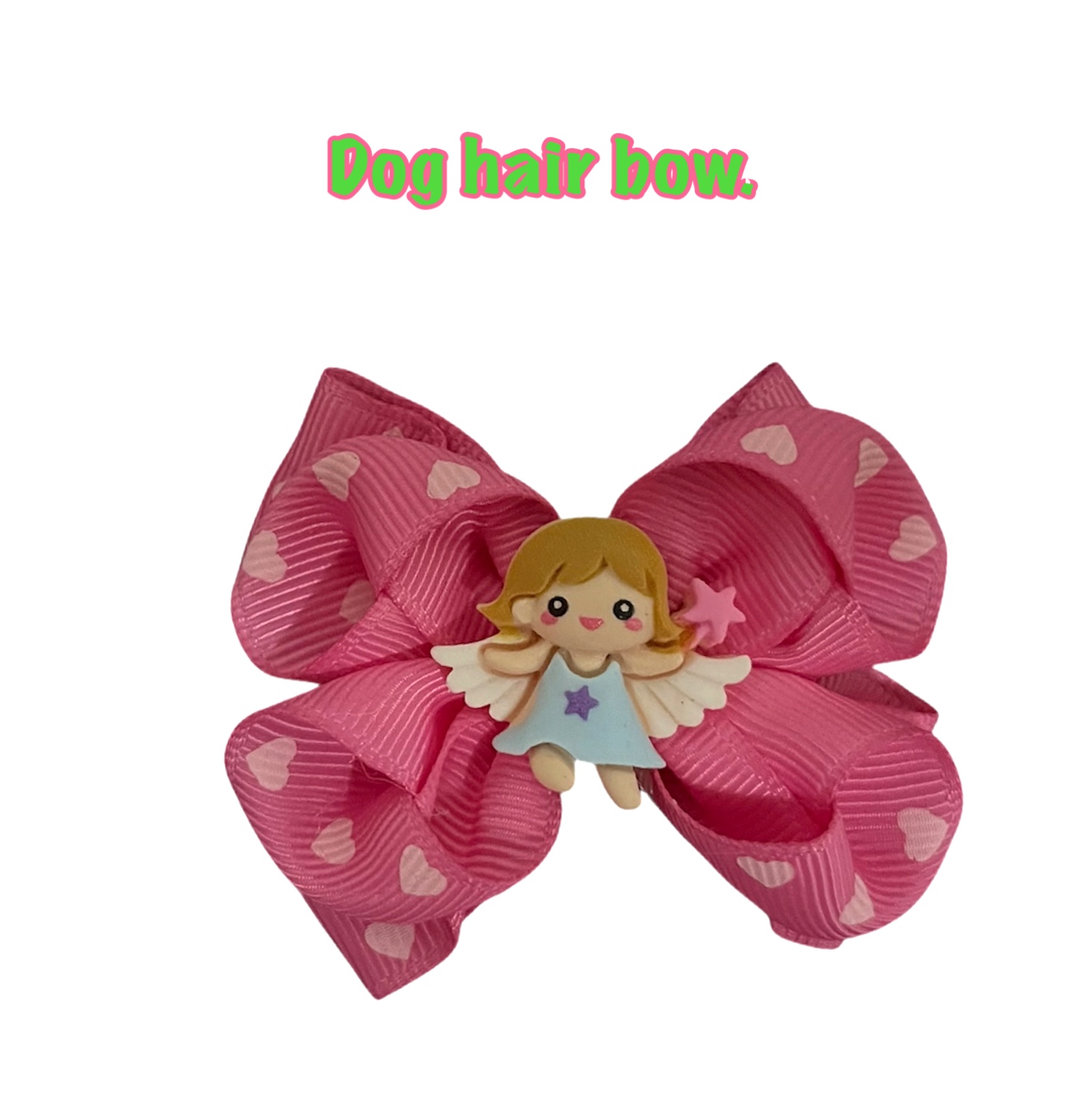 Dog hair bow.