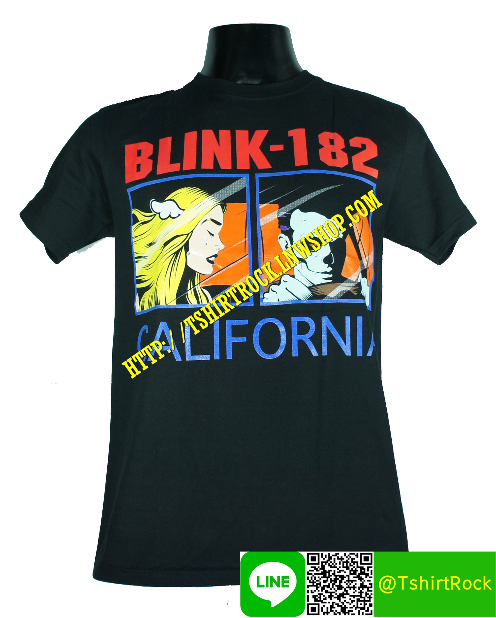 BLINK-182 เสื้อยืดวงร็อค เมทัล ดนตรี เสื้อวงบลิงก์-182 BLK1571