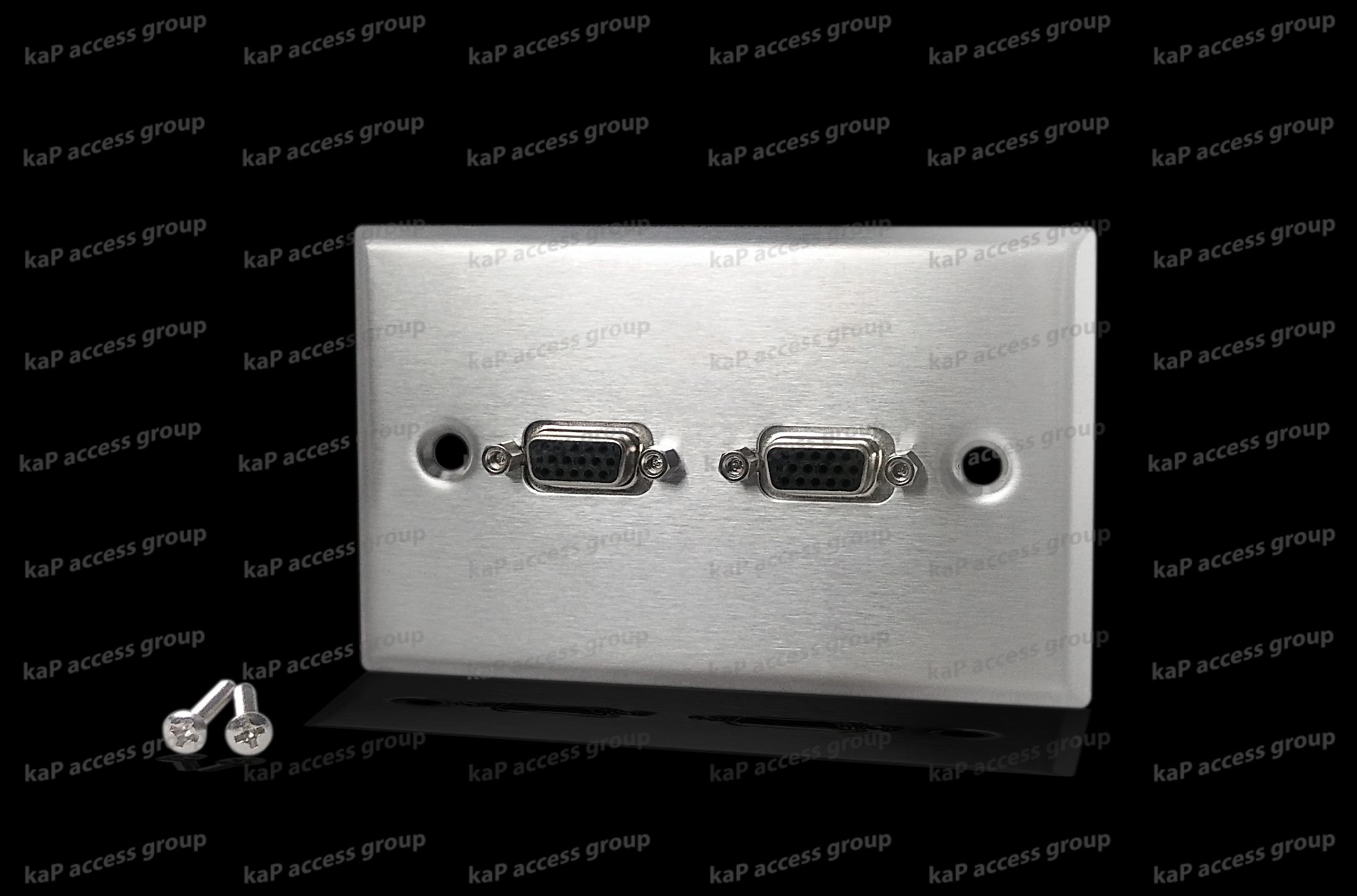 หน้ากากติดผนัง VGA 2พอร์ต เมีย/เมีย