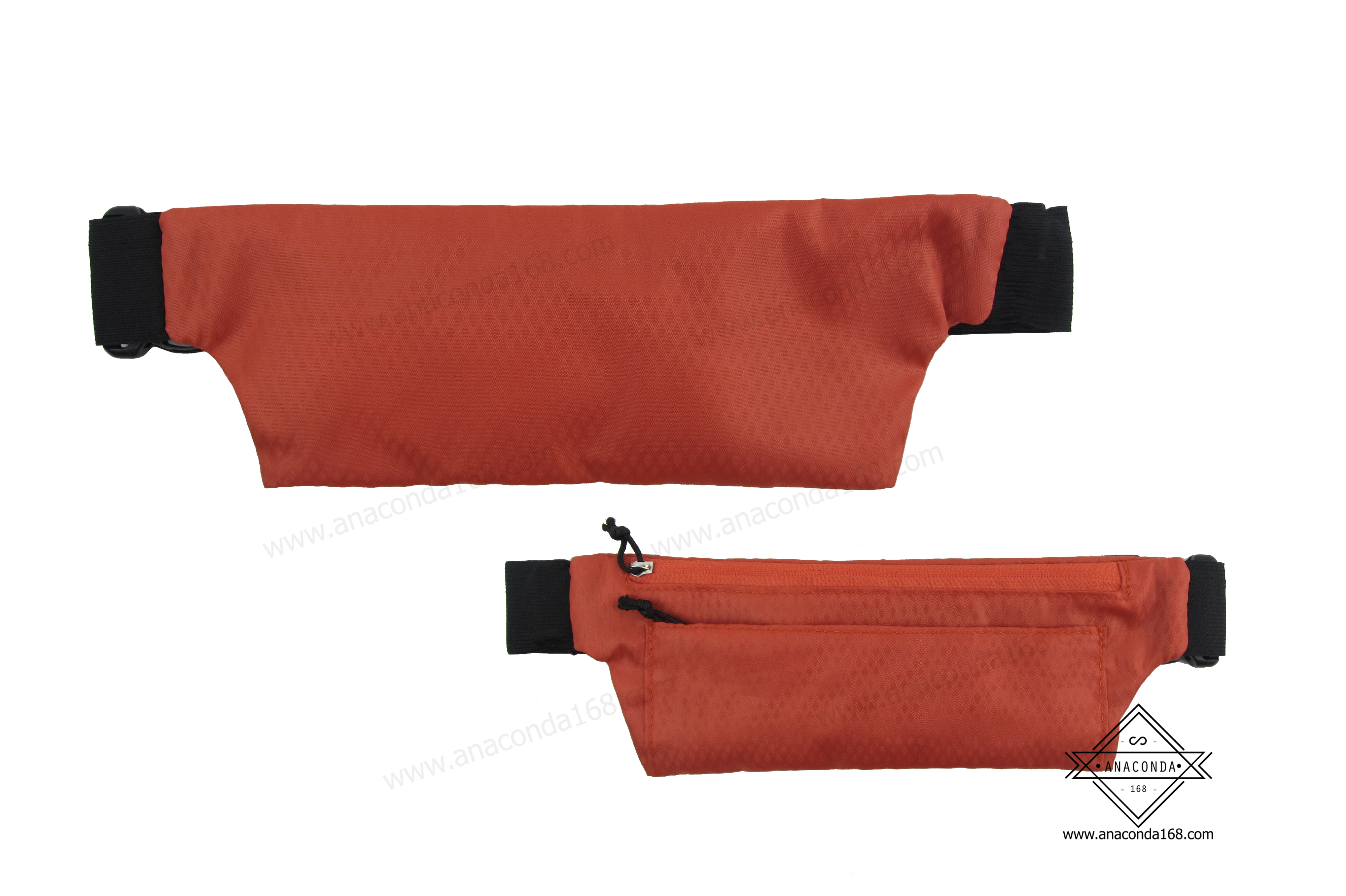 กระเป๋าคาดเอวสปอร์ต 2 ช่อง ทรงแบน