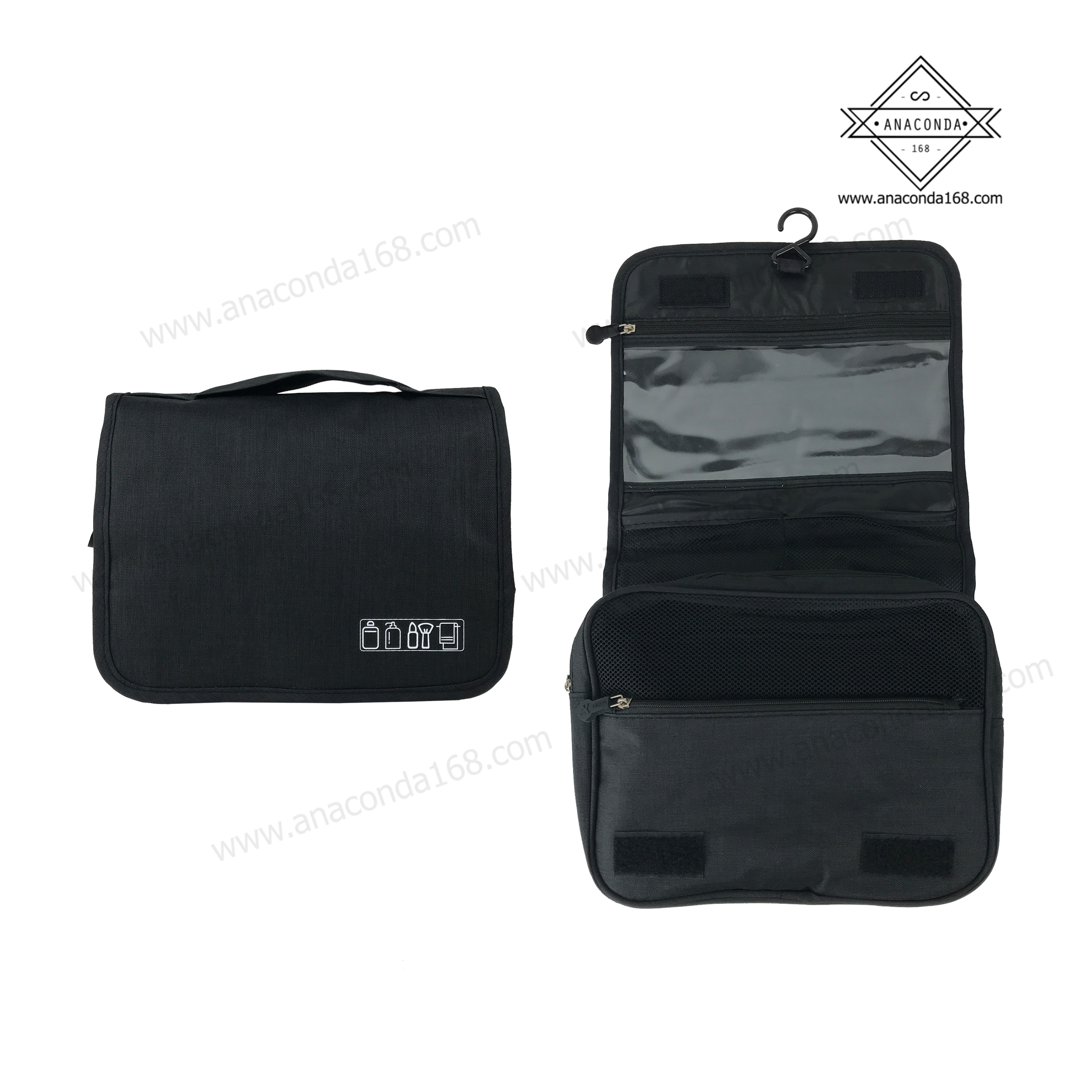 กระเป๋าจัดเก็บอุปกรณ์อาบน้ำแบบพับ