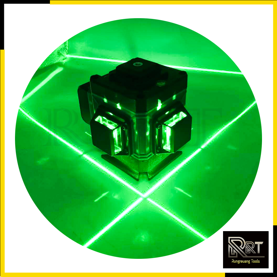 VERGIN ระดับน้ำเลเซอร์ 3D 12 เส้น 360 องศา รุ่น VG-12L (แสงสีเขียว)