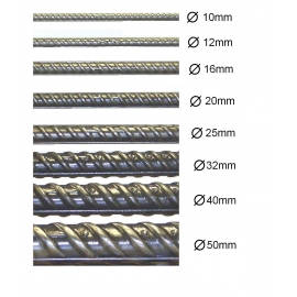 เหล็กเส้นข้ออ้อย (Deformed Bar) SD30 Φ 12มม.-25มม.
