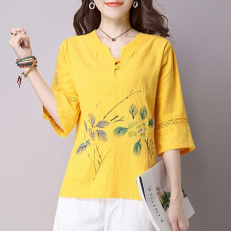 เสื้อฝ้ายสไตส์จีน