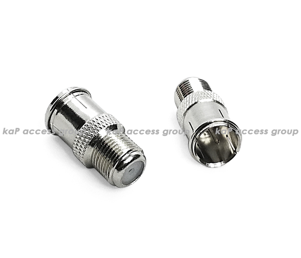 หัว F Type to Quick Plug RF Coax Coaxial Adapter