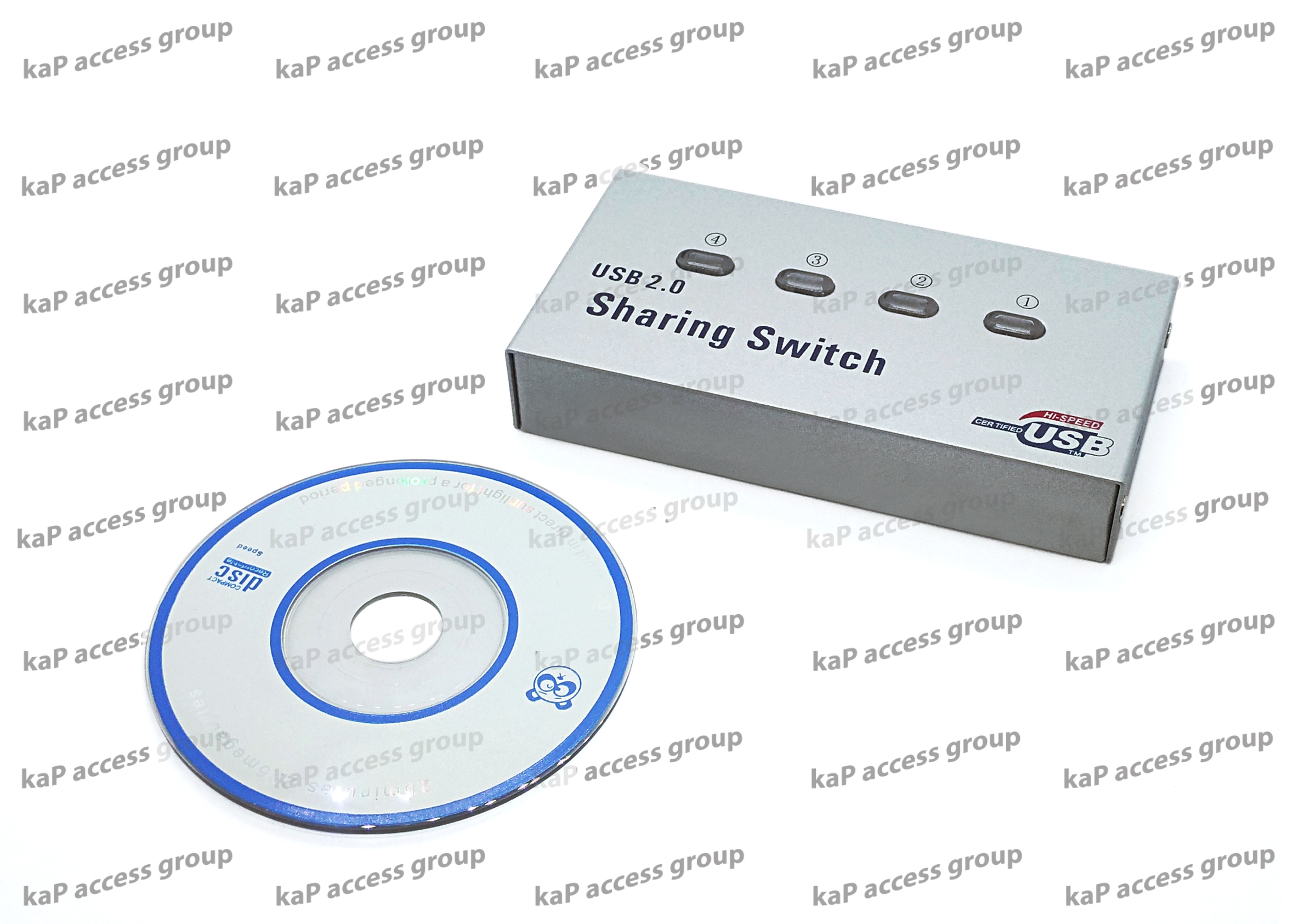 USB 2.0 Sharing Printer Switch 4 Port (Com 4 Printer 1)