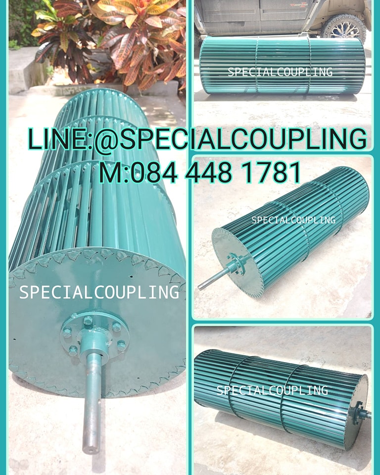 รับผลิตใบพัดลมเหล็กพ่นสีอบร้อนแบบยาวขนาดOD40CM L1002MM เพลายาว1400 มม พร้อมบาลานส์คะ รอสินค้า10 วัน สอบถามได้คะ