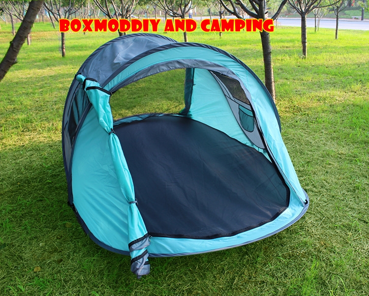 ***จัดส่งฟรี***เต็นท์โยน เต็นท์สปริง เต็นท์กางอัตโนมัติ สำหรับ 2-3 คน ขนาด240*150*105cm สีฟ้าสวย ของดีราคาถูก