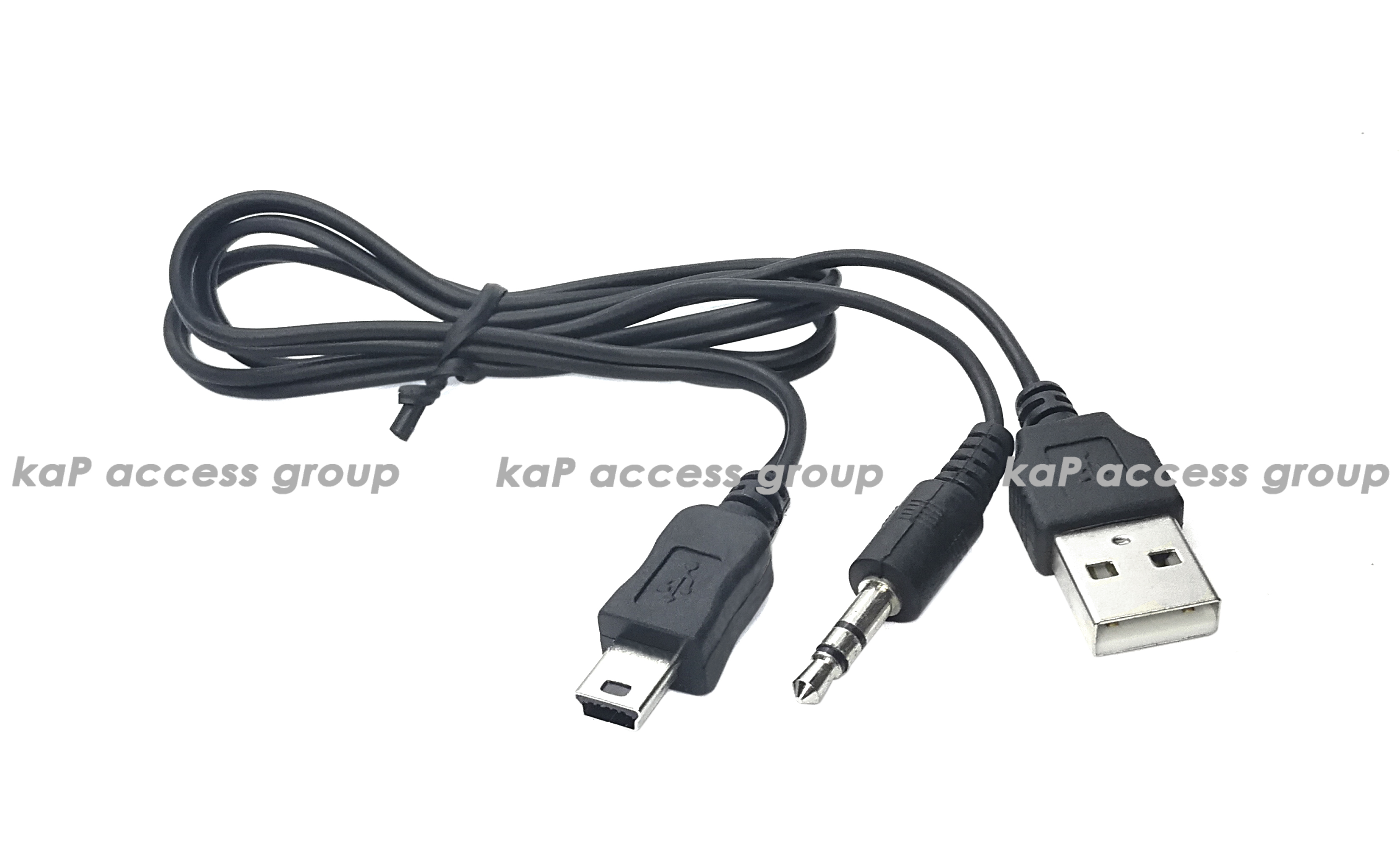 USB to Y Mini USB + Stereo 3.5mm Cable