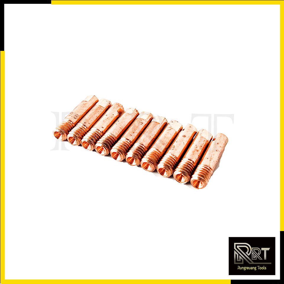 CONTACT TIP อุปกรณ์เครื่องเชื่อม MIG ขนาด0.8 (1ชุด10หัว)
