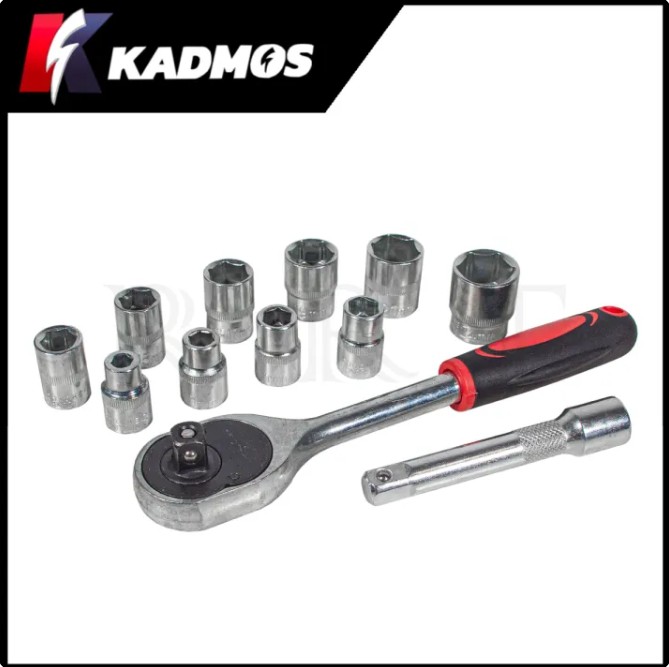 KADMOS ชุดประแจบล็อก ขนาด 1/2" (4หุน) รุ่น 12PCS พกพาง่าย กระทัดรัด 12 ตัวชุด ผลิตจากเหล็กคุณภาพดี <สินค้าของแท้ HOT I'tem