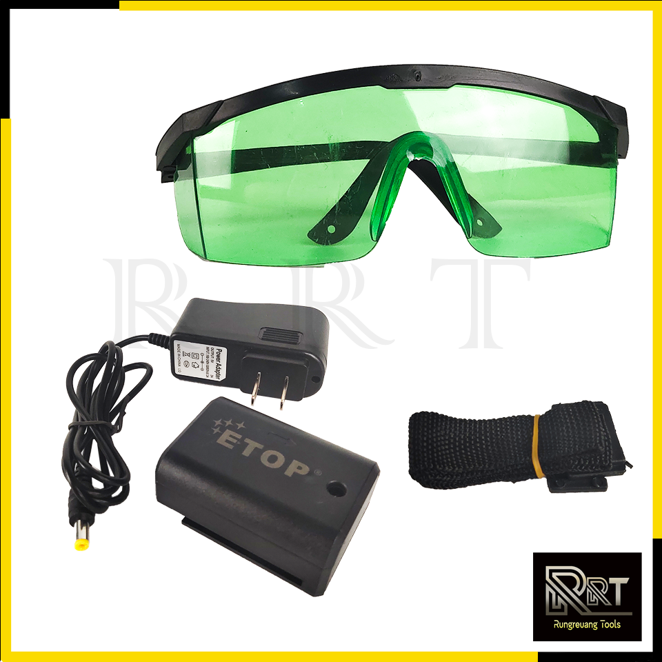 ETOP ระดับน้ำเลเซอร์ 5 เส้น 360 องศา รุ่น XH-5148 (แสงสีเขียว)