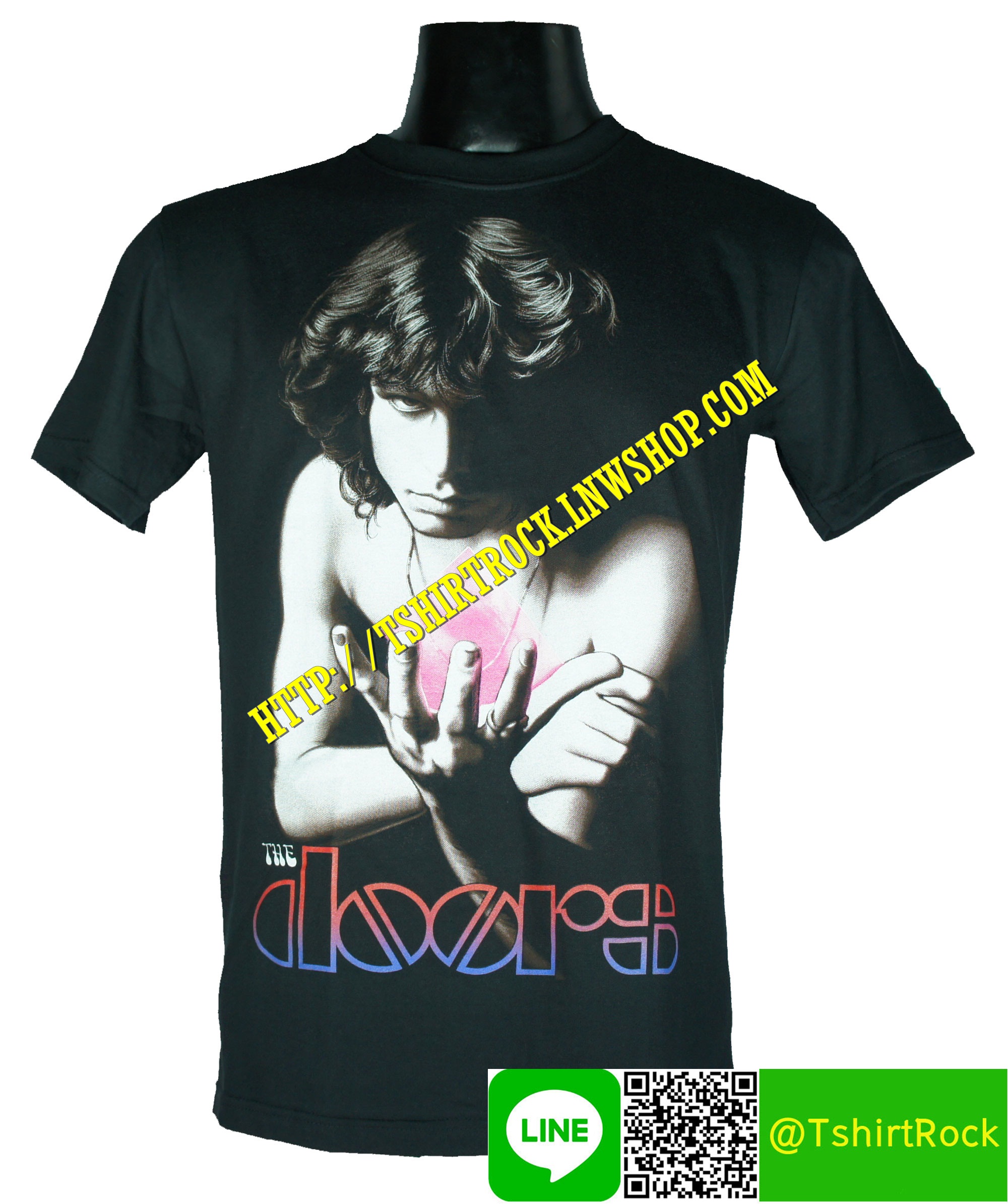 THE DOORS เสื้อยืดวงร็อค เมทัล ดนตรี เสื้อวงเดอะดอร์ส DOR1503