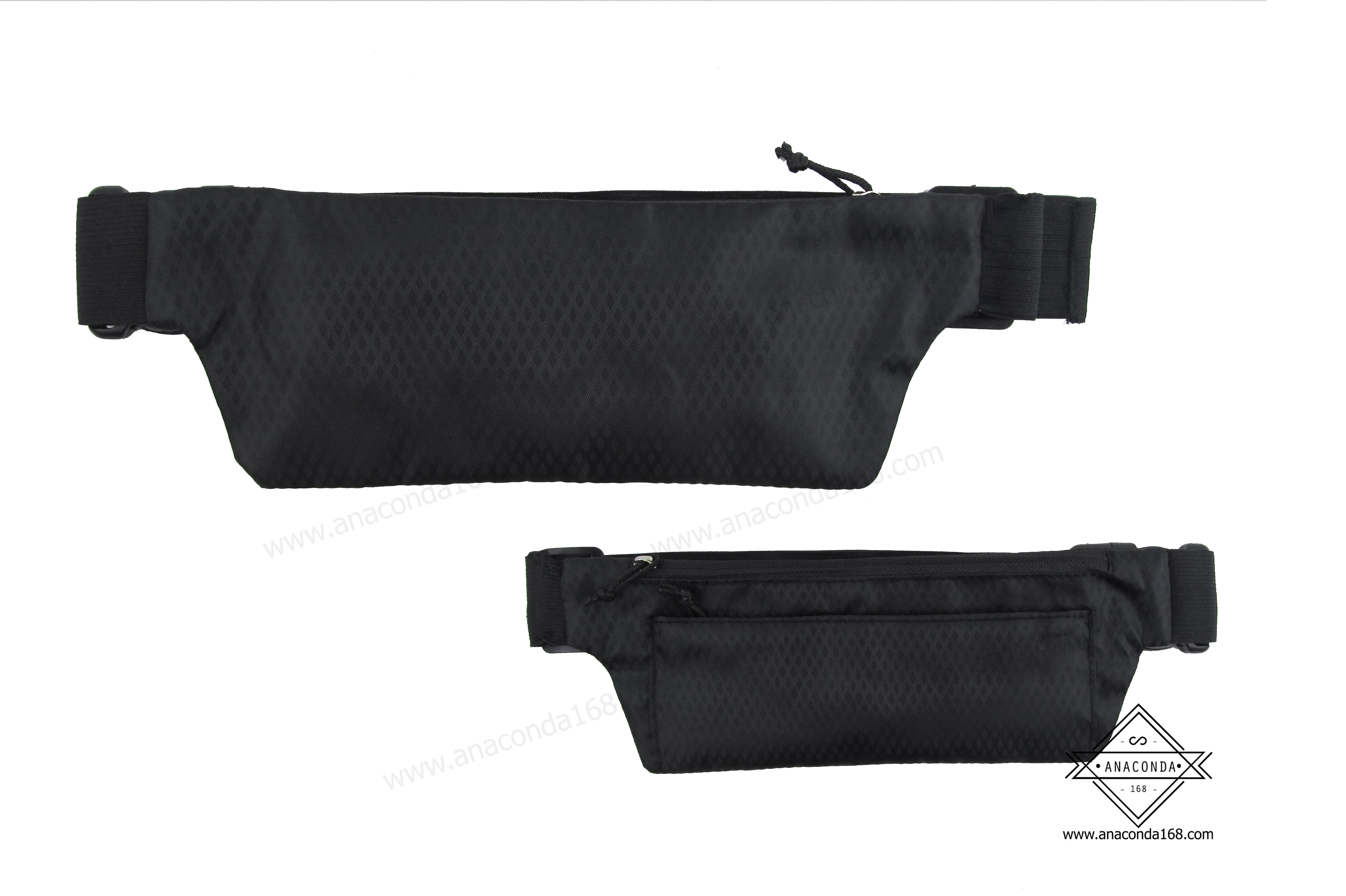 กระเป๋าคาดเอวสปอร์ต 2 ช่อง ทรงแบน