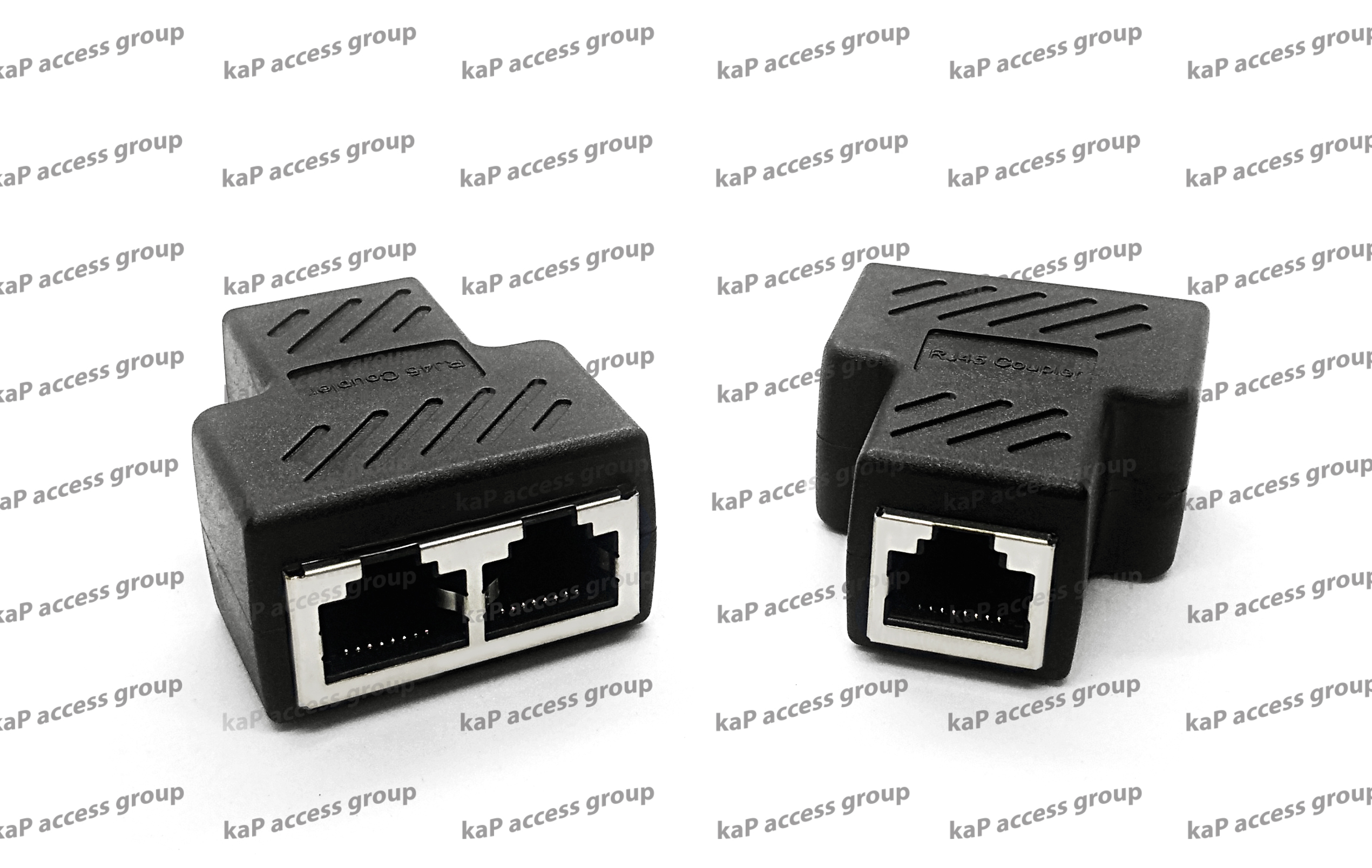 ตัวต่อแยก LAN (RJ45) เข้า1 ออก2 ดำ