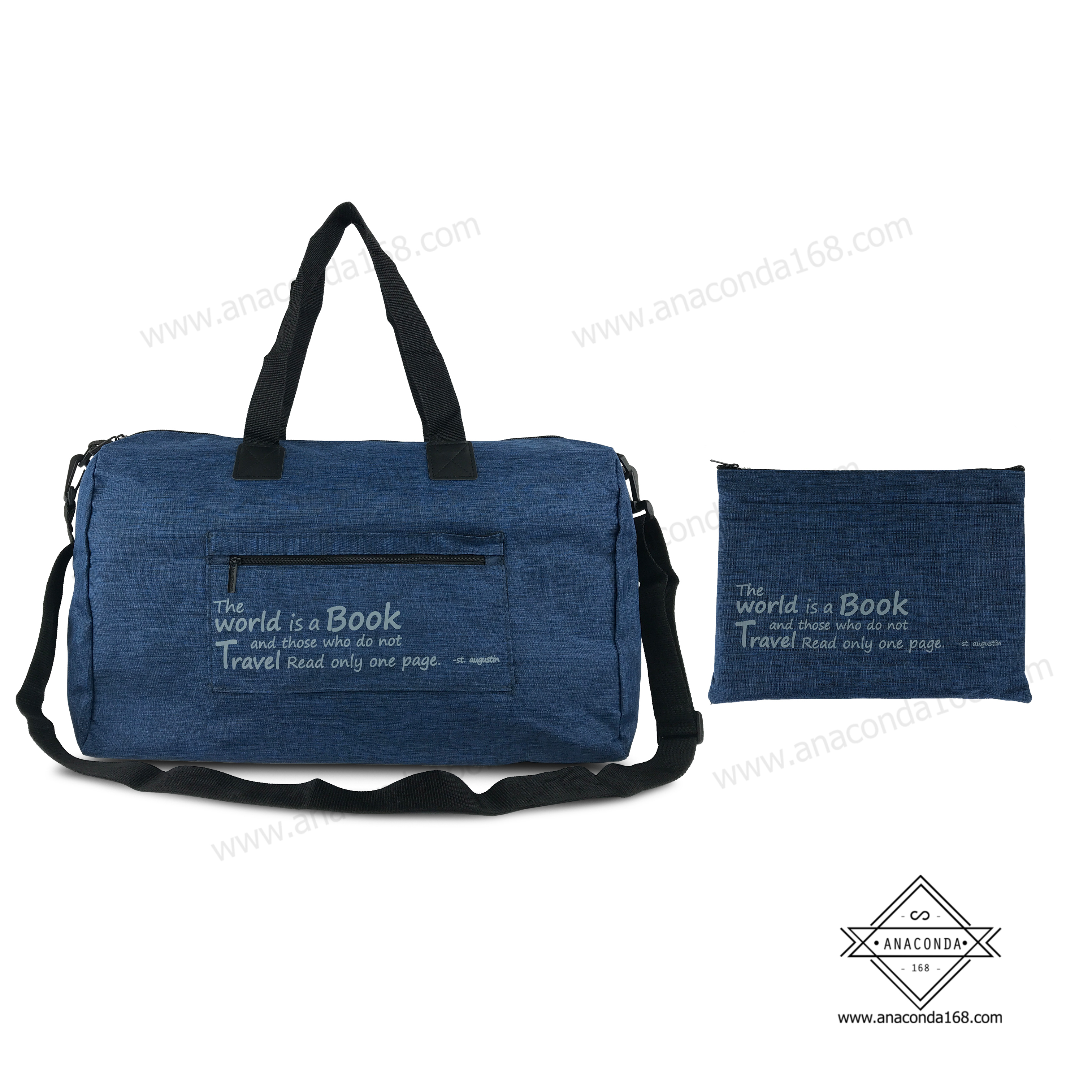 กระเป๋าเดินทางพับเก็บได้แบบสะพายข้าง