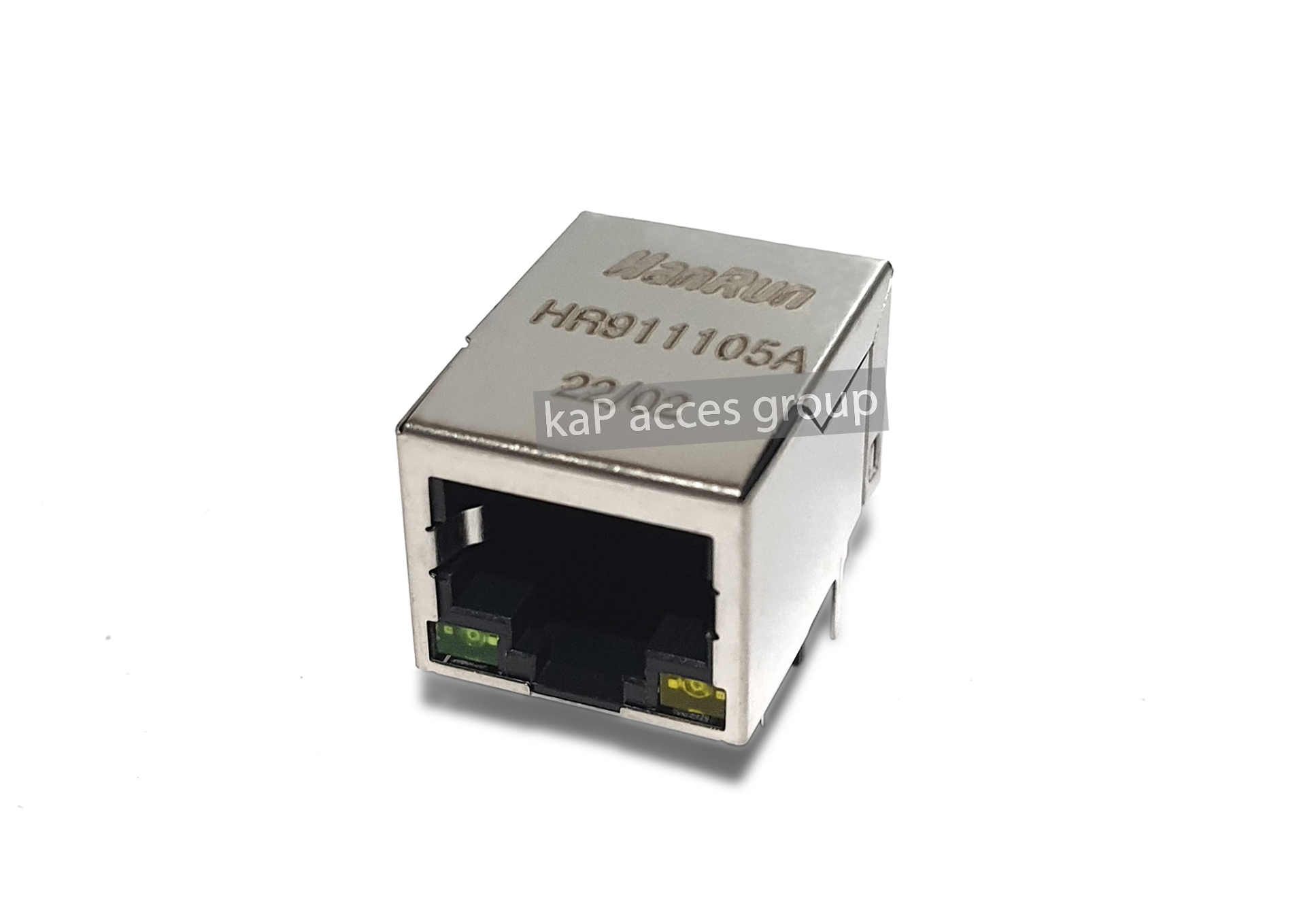 ซ็อกเก็ตเชื่อมต่อเครือข่ายอีเธอร์เน็ต 8P 8C 8Pin ลงบอร์ด Pcb มีไฟ RJ45 Connector Original HR911105 HR911105A Laser printing network transformer