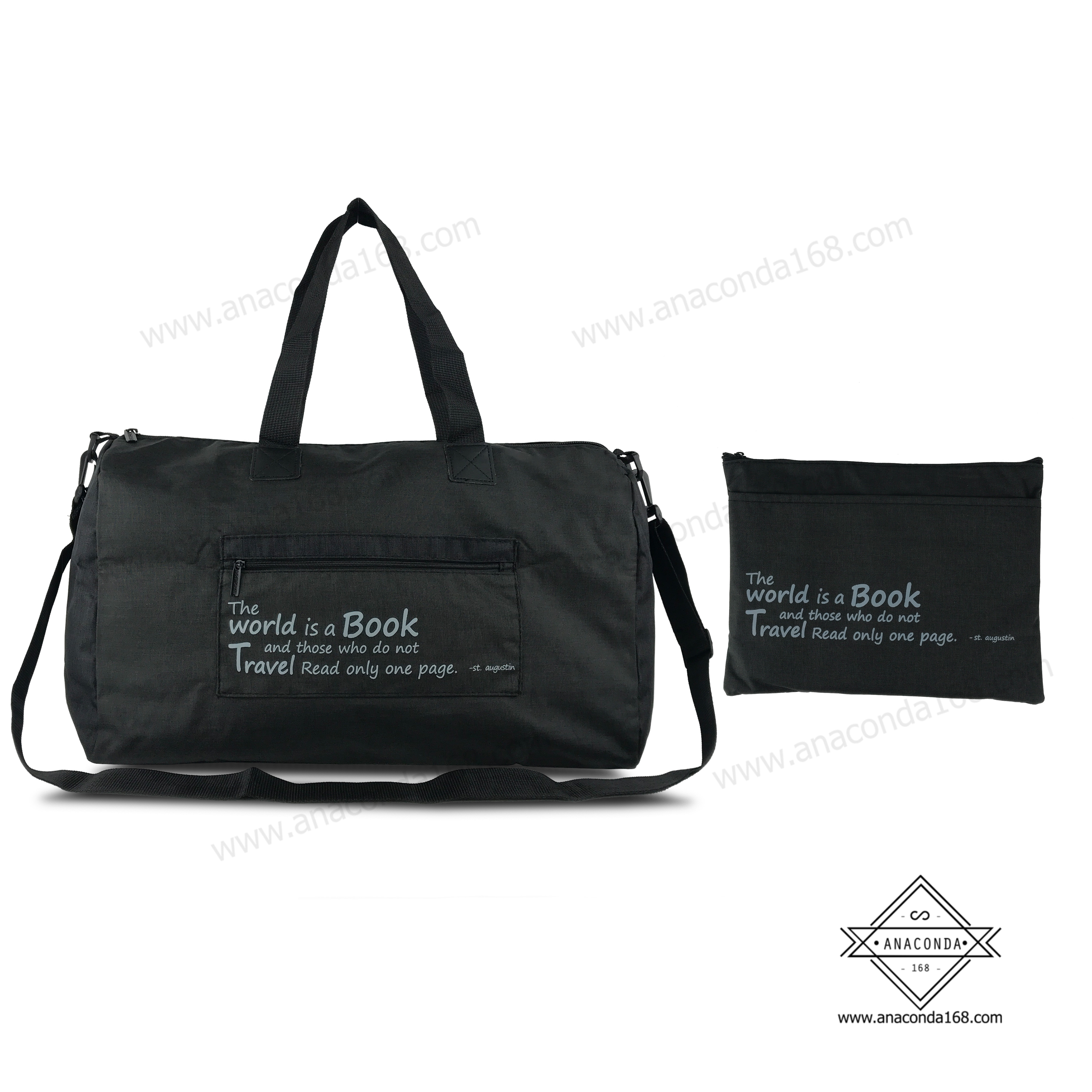 กระเป๋าเดินทางพับเก็บได้แบบสะพายข้าง