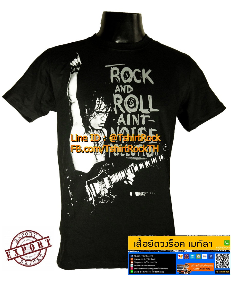 เสื้อวง AC/DC เสื้อยืดวงดนตรีร็อค เมทัล เสื้อร็อค เอซี/ดีซี ADC431