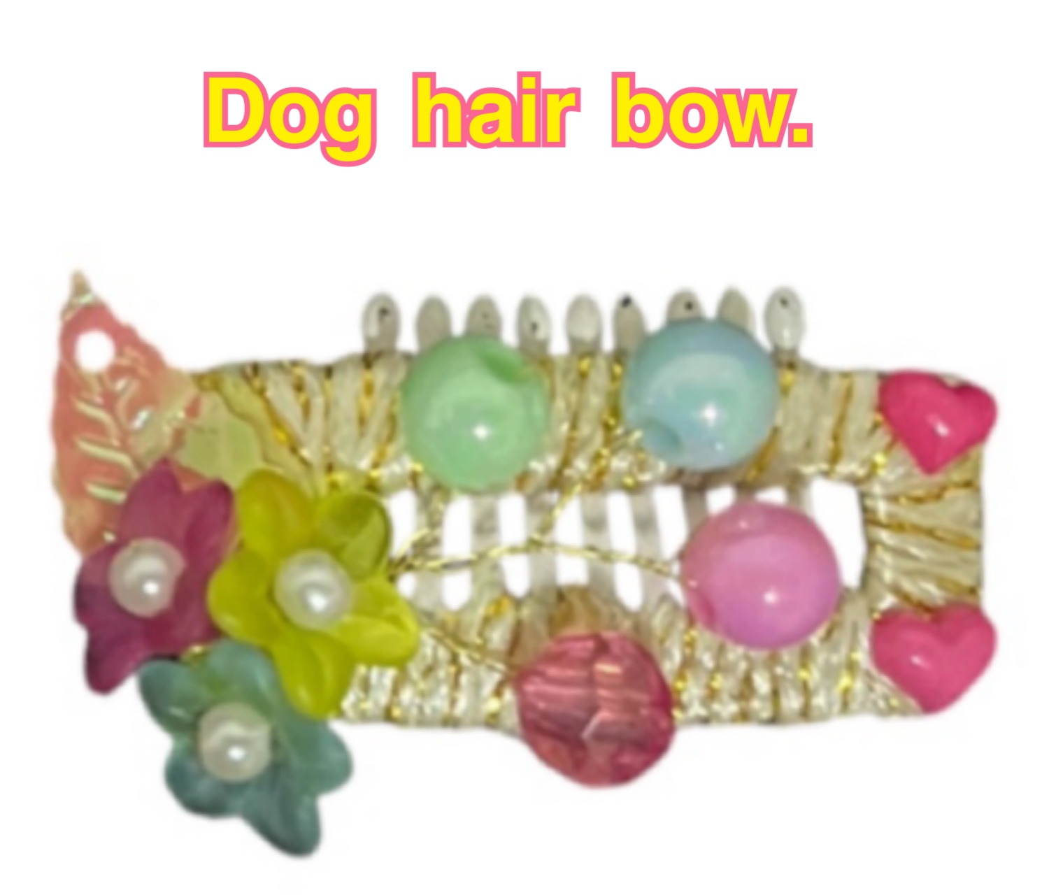 Dog hair bow.